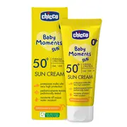 Crema protectie solara Chicco Baby Moments SPF 50+, 75 ml, 0 luni+ CHC11258-9