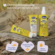 Crema protectie solara Chicco Baby Moments SPF 50+, 75 ml, 0 luni+ CHC11258-9