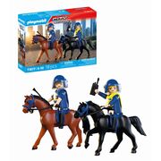 Playmobil - Jucarie de rol Echipaj de politie calare ARTPM71877