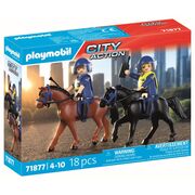 Playmobil - Jucarie de rol Echipaj de politie calare ARTPM71877