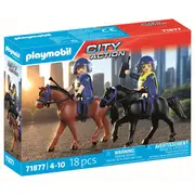 Playmobil - Jucarie de rol Echipaj de politie calare ARTPM71877