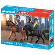 Playmobil - Jucarie de rol Echipaj de politie calare ARTPM71877