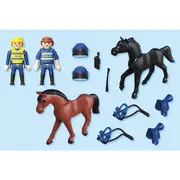 Playmobil - Jucarie de rol Echipaj de politie calare ARTPM71877