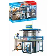 Playmobil - Jucarie de rol Statie de politie cu sala de interogatoriu ARTPM71874