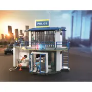 Playmobil - Jucarie de rol Statie de politie cu sala de interogatoriu ARTPM71874