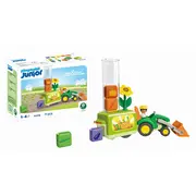 Playmobil - Junior dezvoltare prin joaca Tractor cu incarcatura si semanatoare ARTPM71773