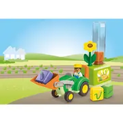 Playmobil - Junior dezvoltare prin joaca Tractor cu incarcatura si semanatoare ARTPM71773