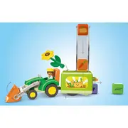 Playmobil - Junior dezvoltare prin joaca Tractor cu incarcatura si semanatoare ARTPM71773