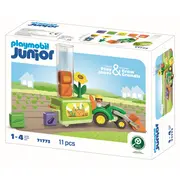 Playmobil - Junior dezvoltare prin joaca Tractor cu incarcatura si semanatoare ARTPM71773