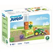 Playmobil - Junior dezvoltare prin joaca Tractor cu incarcatura si semanatoare ARTPM71773
