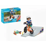 Playmobil - Promo Pack figurina Skater si rampa ARTPM71798