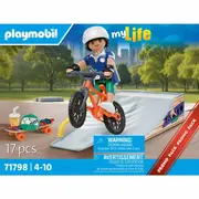 Playmobil - Promo Pack figurina Skater si rampa ARTPM71798