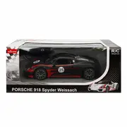 MASINA CU TELECOMANDA PORSCHE 918 SPYDER WEISSACH NEGRU SCARA 1 LA 14 VIVRas70710_Negru