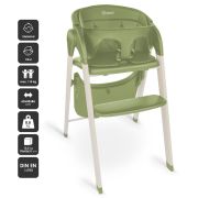 Babygo - scaun de masa 3 in 1 transformabil levels khaki bbbbgo-5109