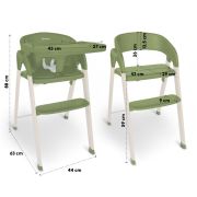 Babygo - scaun de masa 3 in 1 transformabil levels khaki bbbbgo-5109