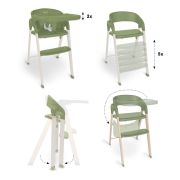Babygo - scaun de masa 3 in 1 transformabil levels khaki bbbbgo-5109