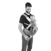 Marsupiu ergonomic multifunctional Chicco Hip Seat cu suport pentru sold, Denim (albastru), 0luni+ CHC79147-8_DENIM