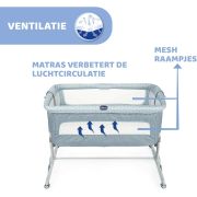 Patut Chicco CO-Sleeping Next2Me Dream, Sage (Turcoaz), 0luni+ CHC7944576-8
