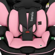Scaun auto, Lionelo, Levi i-Size, Universal, Instalare FWF, Cu tetiera reglabila in 10 pozitii, Cu spatar detasabil, 76-150 cm, Conform cu R129, Roz BYNLO-LEVI_I-SIZE_PINK_BABY
