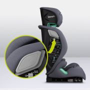 Scaun auto, Lionelo, i-Size Igo, 100- 150 cm, Cu isofix, Protectie laterala, Ajustare spatar in 2 pozitii, Tetiera Tri-Guard reglabila in 11 pozitii, Conform cu standardul european de securitate R129, Gri BYNLO-IGO_I-SIZE_GREY_GRAPHITE