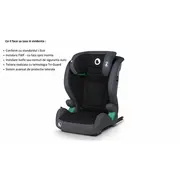 Scaun auto, Lionelo, i-Size Igo, 100- 150 cm, Cu isofix, Protectie laterala, Ajustare spatar in 2 pozitii, Tetiera Tri-Guard reglabila in 11 pozitii, Conform cu standardul european de securitate R129, Gri BYNLO-IGO_I-SIZE_GREY_GRAPHITE