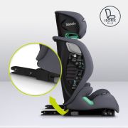 Scaun auto, Lionelo, i-Size Igo, 100- 150 cm, Cu isofix, Protectie laterala, Ajustare spatar in 2 pozitii, Tetiera Tri-Guard reglabila in 11 pozitii, Conform cu standardul european de securitate R129, Gri BYNLO-IGO_I-SIZE_GREY_GRAPHITE