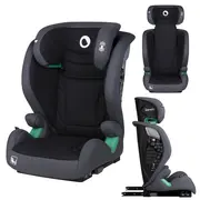 Scaun auto, Lionelo, i-Size Igo, 100- 150 cm, Cu isofix, Protectie laterala, Ajustare spatar in 2 pozitii, Tetiera Tri-Guard reglabila in 11 pozitii, Conform cu standardul european de securitate R129, Gri BYNLO-IGO_I-SIZE_GREY_GRAPHITE