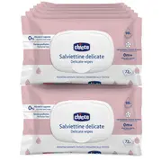 Servetele umede Chicco cu clapeta, fara alcool si sapun, 72bucati, 0luni+ CHC1205060-7