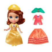 Disney Sofia Intai - Papusa Sofia cu colectie de haine, 15 cm BKF1332