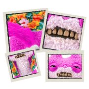 Fuggler - Jucarie de plus, 23 cm - Ciudateii in vacanta, Sketchy Squirrel - pink BKF15714A