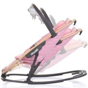 Scaunel balansoar chipolino senso pink marshmallow wood hubsheso0254pm