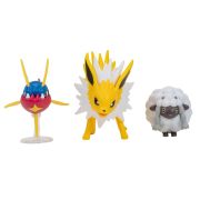 Pokemon - Set 3 figurine de actiune, (Wooloo & Carvanha & Jolteon) S16 BKFPKW3050