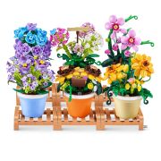 Zuru Max - Set de constructie, Flori de gradina in ghiveci, diverse modele BKF83183