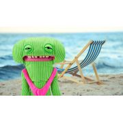 Fuggler - Jucarie de plus, 23 cm - Ciudateii in vacanta, Smiley O Riley - green BKF15714K