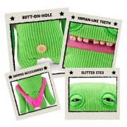 Fuggler - Jucarie de plus, 23 cm - Ciudateii in vacanta, Smiley O Riley - green BKF15714K