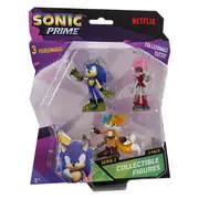 Sonic Prime - Set 3 figurine, blister, diverse modele, S2 BKFSON2220