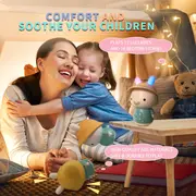 Alilo Baby Bunny - Iepuras interactiv cu povesti si cantece, albastru, RO/EN BKFG9S+Blue