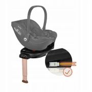Baza scaun auto i-Size, Lionelo, Moxie, Rotativa 360, Cu isofix si picior stabilizator, Cu indicatori pentru instalare corecta, Negru BYNLO-MOXIE_I-SIZE_BASE_BLACK