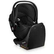 Baza scaun auto i-Size, Lionelo, Moxie, Rotativa 360, Cu isofix si picior stabilizator, Cu indicatori pentru instalare corecta, Negru BYNLO-MOXIE_I-SIZE_BASE_BLACK