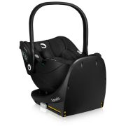 Baza scaun auto i-Size, Lionelo, Moxie, Rotativa 360, Cu isofix si picior stabilizator, Cu indicatori pentru instalare corecta, Negru BYNLO-MOXIE_I-SIZE_BASE_BLACK