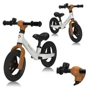 Bicicleta fara pedale, Lionelo, Toni, Cu ghidon si sa reglabile, Ultra usoara, 2.8 Kg, 18 luni+, Sustine 30 kg, Conform cu standardul EN71-1/2/3, Certificata TUV SUD, Bej BYNLO-TONI_BEIGE_SAND