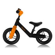 Bicicleta fara pedale, Lionelo, Toni, Cu ghidon si sa reglabile, Ultra usoara, 2.8 Kg, 18 luni+, Sustine 30 kg, Conform cu standardul EN71-1/2/3, Certificata TUV SUD, Portocaliu BYNLO-TONI_BLACK_ORANGE
