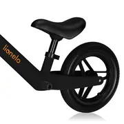 Bicicleta fara pedale, Lionelo, Toni, Cu ghidon si sa reglabile, Ultra usoara, 2.8 Kg, 18 luni+, Sustine 30 kg, Conform cu standardul EN71-1/2/3, Certificata TUV SUD, Portocaliu BYNLO-TONI_BLACK_ORANGE