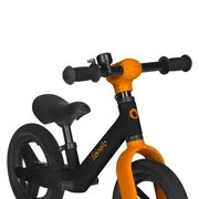 Bicicleta fara pedale, Lionelo, Toni, Cu ghidon si sa reglabile, Ultra usoara, 2.8 Kg, 18 luni+, Sustine 30 kg, Conform cu standardul EN71-1/2/3, Certificata TUV SUD, Portocaliu BYNLO-TONI_BLACK_ORANGE