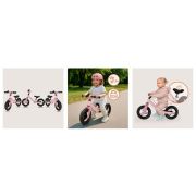 Bicicleta fara pedale, Lionelo, Toni, Cu ghidon si sa reglabile, Ultra usoara, 2.8 Kg, 18 luni+, Sustine 30 kg, Conform cu standardul EN71-1/2/3, Certificata TUV SUD, Roz BYNLO-TONI_PINK_ROSE