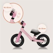 Bicicleta fara pedale, Lionelo, Toni, Cu ghidon si sa reglabile, Ultra usoara, 2.8 Kg, 18 luni+, Sustine 30 kg, Conform cu standardul EN71-1/2/3, Certificata TUV SUD, Roz BYNLO-TONI_PINK_ROSE
