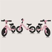 Bicicleta fara pedale, Lionelo, Toni, Cu ghidon si sa reglabile, Ultra usoara, 2.8 Kg, 18 luni+, Sustine 30 kg, Conform cu standardul EN71-1/2/3, Certificata TUV SUD, Roz BYNLO-TONI_PINK_ROSE