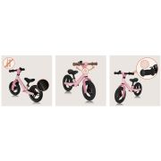 Bicicleta fara pedale, Lionelo, Toni, Cu ghidon si sa reglabile, Ultra usoara, 2.8 Kg, 18 luni+, Sustine 30 kg, Conform cu standardul EN71-1/2/3, Certificata TUV SUD, Roz BYNLO-TONI_PINK_ROSE