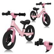 Bicicleta fara pedale, Lionelo, Toni, Cu ghidon si sa reglabile, Ultra usoara, 2.8 Kg, 18 luni+, Sustine 30 kg, Conform cu standardul EN71-1/2/3, Certificata TUV SUD, Roz BYNLO-TONI_PINK_ROSE