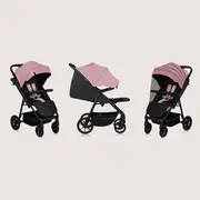 Carucior sport, Lionelo, Mira, Maner reglabil in 5 pozitii, Spatar si suport de picioare reglabile, Plasa de tantari si suport biberon incluse, Pana la 22 kg, 6 luni+, Conform cu EN1888-1, EN1888-2, Testare SGS, Roz BYNLO-MIRA_PINK_ROSE